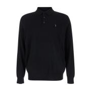 Polo Ralph Lauren Merino Polo Sweater Svart Black, Herr