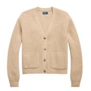 Ralph Lauren Ficka Cardigan Tröja Beige, Dam