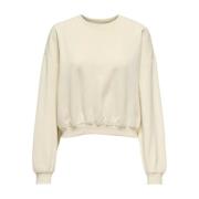 Only Snygg Sweatshirt Beige, Dam