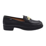 Love Moschino Snygga Loafers för Kvinnor Black, Dam