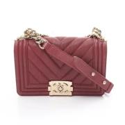 Chanel Vintage Pre-owned Laeder chanel-vskor Red, Dam