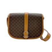 Celine Vintage Pre-owned Belagd canvas celine-vskor Brown, Dam