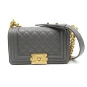 Chanel Vintage Pre-owned Laeder chanel-vskor Gray, Dam