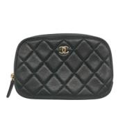 Chanel Vintage Pre-owned Laeder handvskor Black, Dam