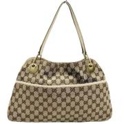 Gucci Vintage Pre-owned Canvas gucci-vskor Brown, Dam