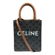 Celine Vintage Pre-owned Belagd canvas celine-vskor Brown, Dam