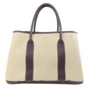 Hermès Vintage Pre-owned Canvas hermes-vskor Beige, Dam