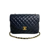 Chanel Vintage Pre-owned Laeder crossbodyvskor Blue, Dam