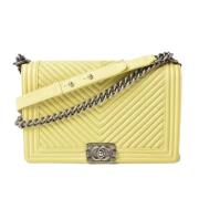 Chanel Vintage Pre-owned Laeder chanel-vskor Yellow, Dam