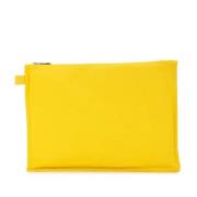 Hermès Vintage Pre-owned Canvas handvskor Yellow, Dam