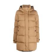 Woolrich Puffy Dun Parkas Jacka Beige, Dam