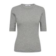 Co'Couture Grå Melan Tee Top Gray, Dam