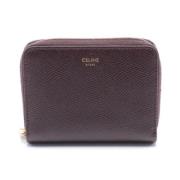 Celine Vintage Pre-owned Laeder plnbcker Brown, Dam