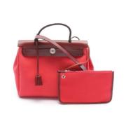 Hermès Vintage Pre-owned Canvas handvskor Red, Dam