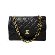 Chanel Vintage Pre-owned Laeder crossbodyvskor Black, Dam