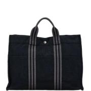 Hermès Vintage Pre-owned Canvas handvskor Black, Dam