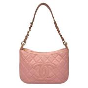 Chanel Vintage Pre-owned Laeder crossbodyvskor Pink, Dam