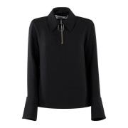 JW Anderson Henley Top Wire Puller Black, Dam