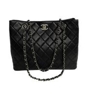 Chanel Vintage Pre-owned Laeder totevskor Black, Dam