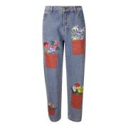 KidSuper Studios Blomkruka Denim Jeans Blue, Herr