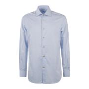 Kiton Herr Casual Skjorta Blue, Herr