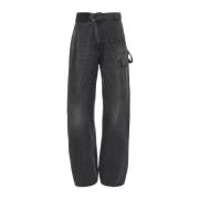 JW Anderson Grå Twisted Workwear Jeans Gray, Herr