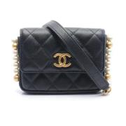 Chanel Vintage Pre-owned Laeder chanel-vskor Black, Dam