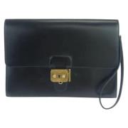 Hermès Vintage Pre-owned Laeder kuvertvskor Black, Dam