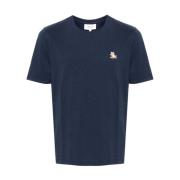 Maison Kitsuné Blå T-shirts och Polos Blue, Herr