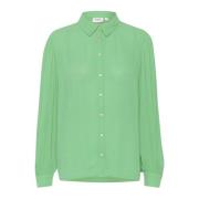 Saint Tropez Grön Zephyr Albasz Skjortblus Green, Dam