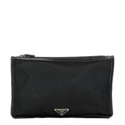 Prada Vintage Pre-owned Canvas kuvertvskor Black, Dam