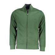 U.s. Polo Assn. Broderad Zip-sweater med Fickor Green, Herr