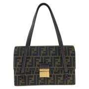 Fendi Vintage Pre-owned Canvas fendi-vskor Brown, Dam