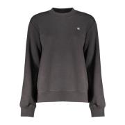 Calvin Klein Svart Sweatshirt med Logotyp Black, Dam