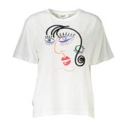 Desigual Kortärmad Rund Hals Dam T-shirt White, Dam