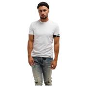 Dsquared2 Herr Vit Rund Hals T-shirt White, Herr