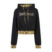 Just Cavalli Svart Sweatshirt Dammode Aw24 Black, Dam