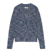 Marc O'Polo Avslappnad chunky cardigan Blue, Dam