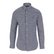 Polo Ralph Lauren Rutig Button-Down Skjorta Navy Blue, Herr