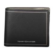 Tommy Hilfiger Herr Plånbok Svart Kontrast Logo Black, Herr