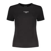 Tommy Hilfiger Kortärmad Logo Print T-shirt Svart Black, Dam