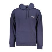 Tommy Hilfiger Blå hoodie med logotyptryck Blue, Herr