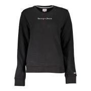 Tommy Hilfiger Svart Långärmad Sweatshirt Broderad Black, Dam