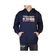 Tommy Hilfiger Athletic Logo Hoodie i Blå Blue, Herr