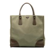 Prada Vintage Pre-owned Canvas prada-vskor Brown, Dam