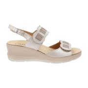 Cinzia Soft Läder Damsandaler Beige, Dam