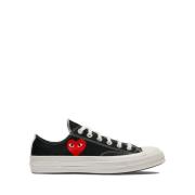 Comme des Garçons Play Chuck Taylor Låg Topp Sneakers Svart Black, Dam