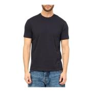 Armani Exchange Broderad sidologo T-shirt - Blå Blue, Herr