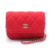 Chanel Vintage Pre-owned Bomull chanel-vskor Red, Dam