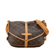 Louis Vuitton Vintage Pre-owned Canvas louis-vuitton-vskor Brown, Dam